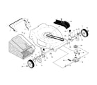 Craftsman 917254570 drive control/gear case/wheels diagram