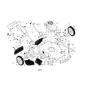 Craftsman 917370650 engine/housing/handle diagram