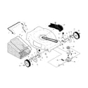 Craftsman 917370650 drive control/gear case/wheels diagram
