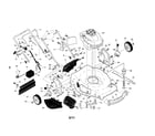 Craftsman 917370661 engine/housing/handle diagram