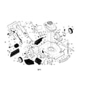 Craftsman 917370661 engine/housing/handle diagram