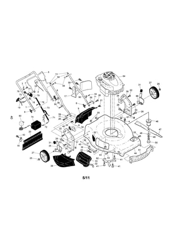 Engine/housing/handle