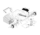 Craftsman 917370661 drive control/gear case/wheels diagram