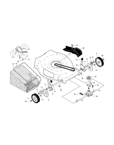 Drive control/gear case/wheels