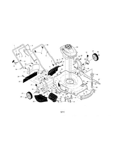 Engine/housing/handle