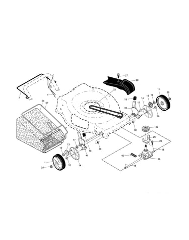 Drive control/gear case/wheels