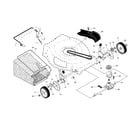 Craftsman 917254391 drive control/gear case/wheels diagram