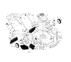 Craftsman 917370610 engine/housing/handle diagram