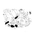 Craftsman 917370610 engine/housing/handle diagram