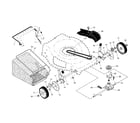 Craftsman 917370610 drive control/gear case/wheels diagram