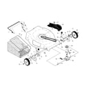 Craftsman 917370610 drive control/gear case/wheels diagram