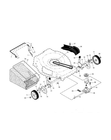 Drive control/gear case/wheels
