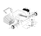 Craftsman 917374031 drive control/gear case/wheels diagram