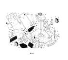 Craftsman 917374150 engine/housing/handle diagram