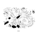 Craftsman 917374170 engine/housing/handle diagram