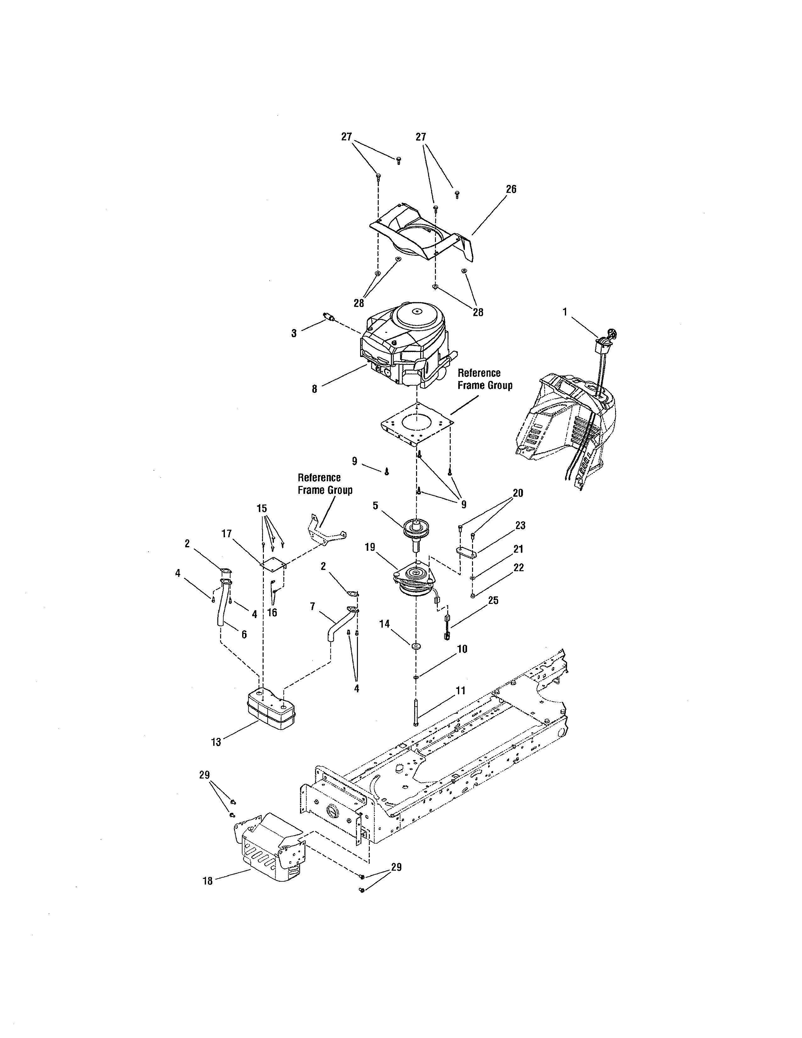 ENGINE-23HP BRIGGS & STRATTON