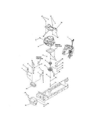 Engine-23hp briggs & stratton