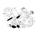 Craftsman 917376220 engine/housing/handle diagram