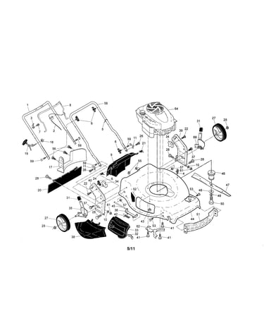 Engine/housing/handle