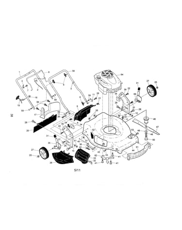 Engine/housing/handle