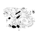 Craftsman 917376240 engine/housing/handle diagram