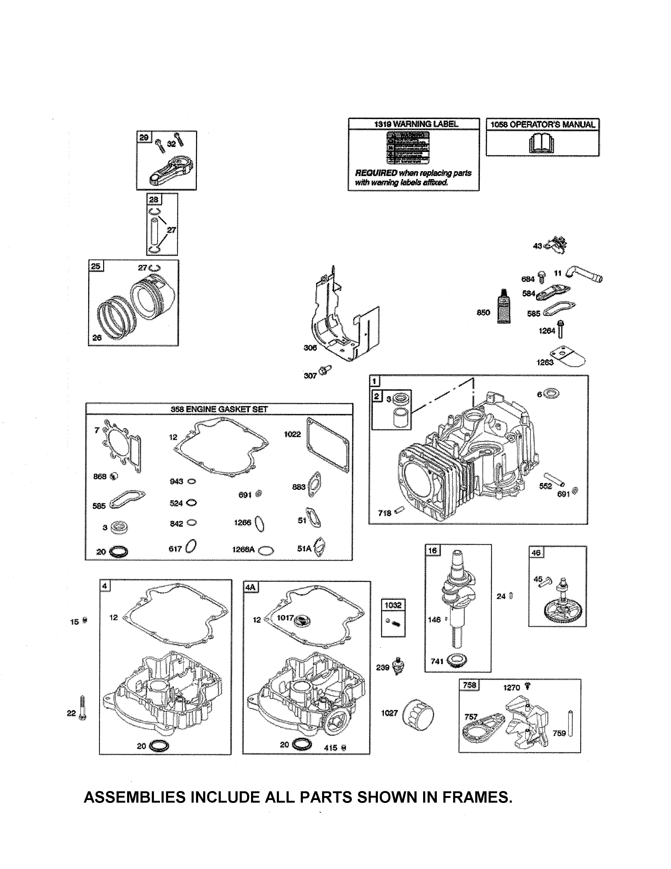 Cylinder/crankshaft/crankcase