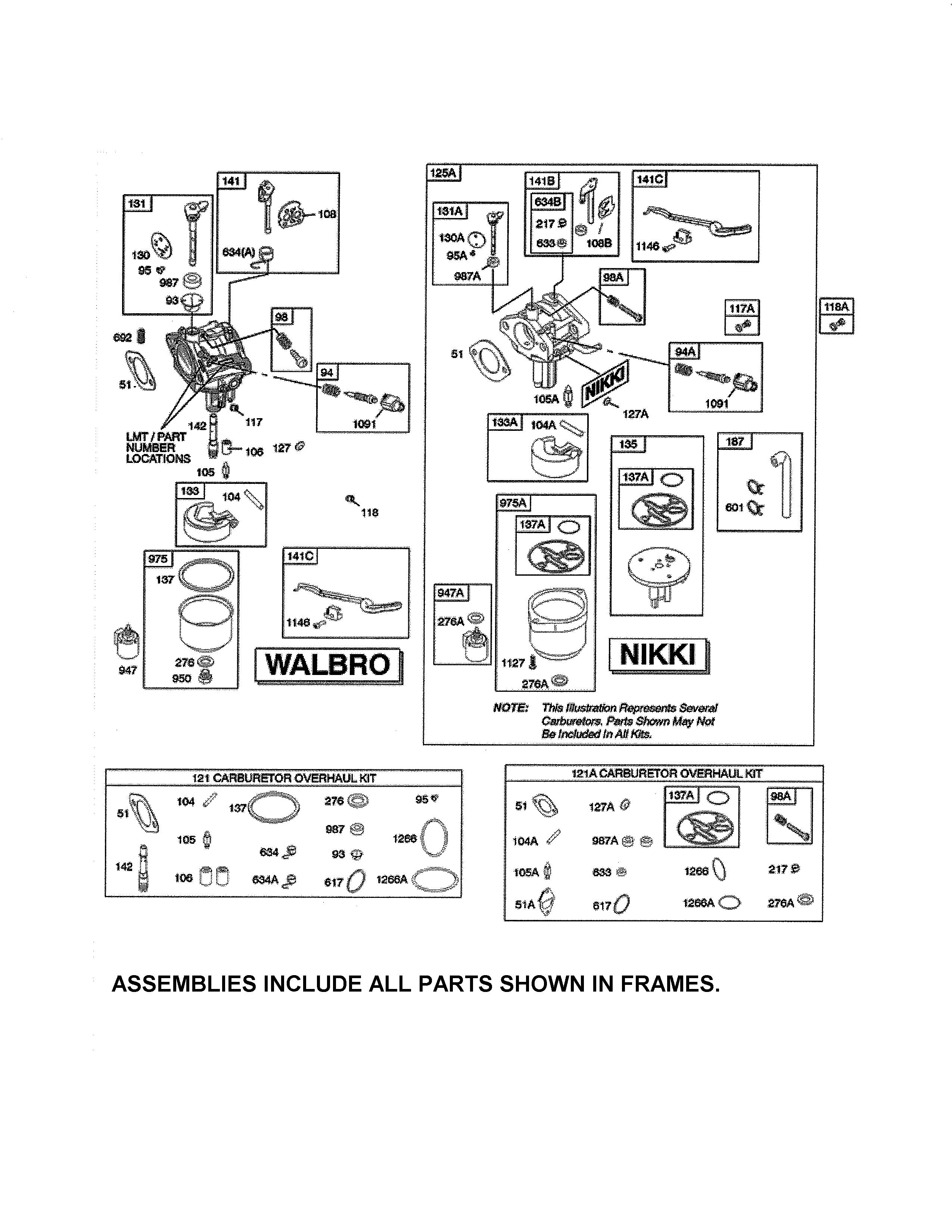Carburetor/kits