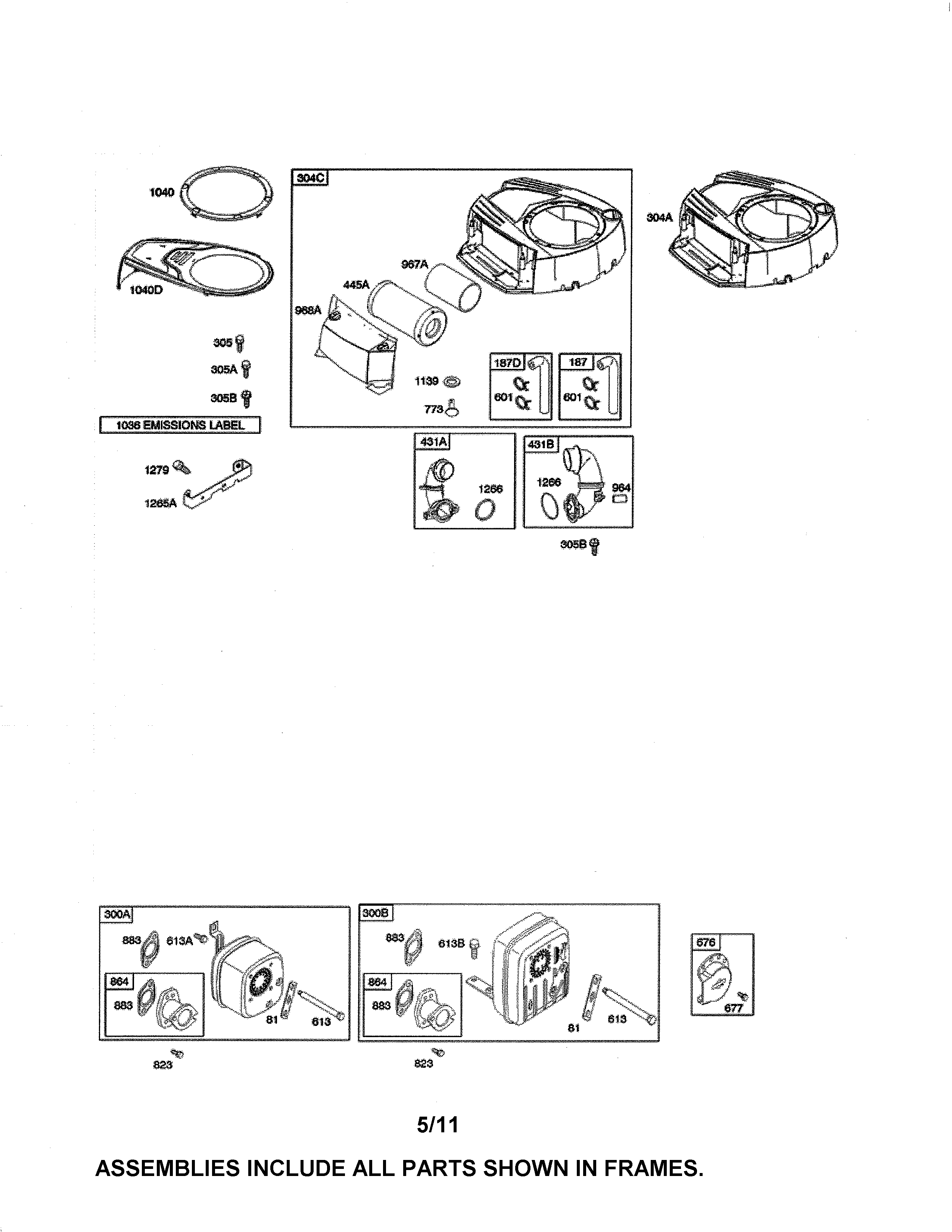 Blower housing/muffler