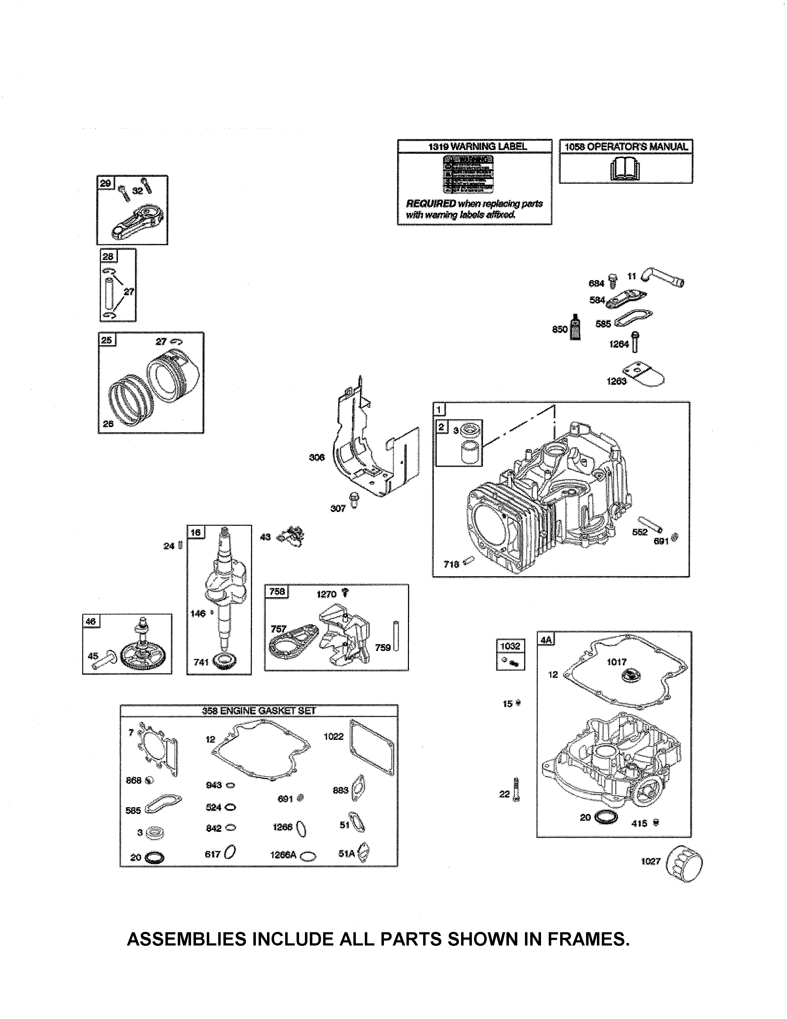 Cylinder/crankshaft/crankcase