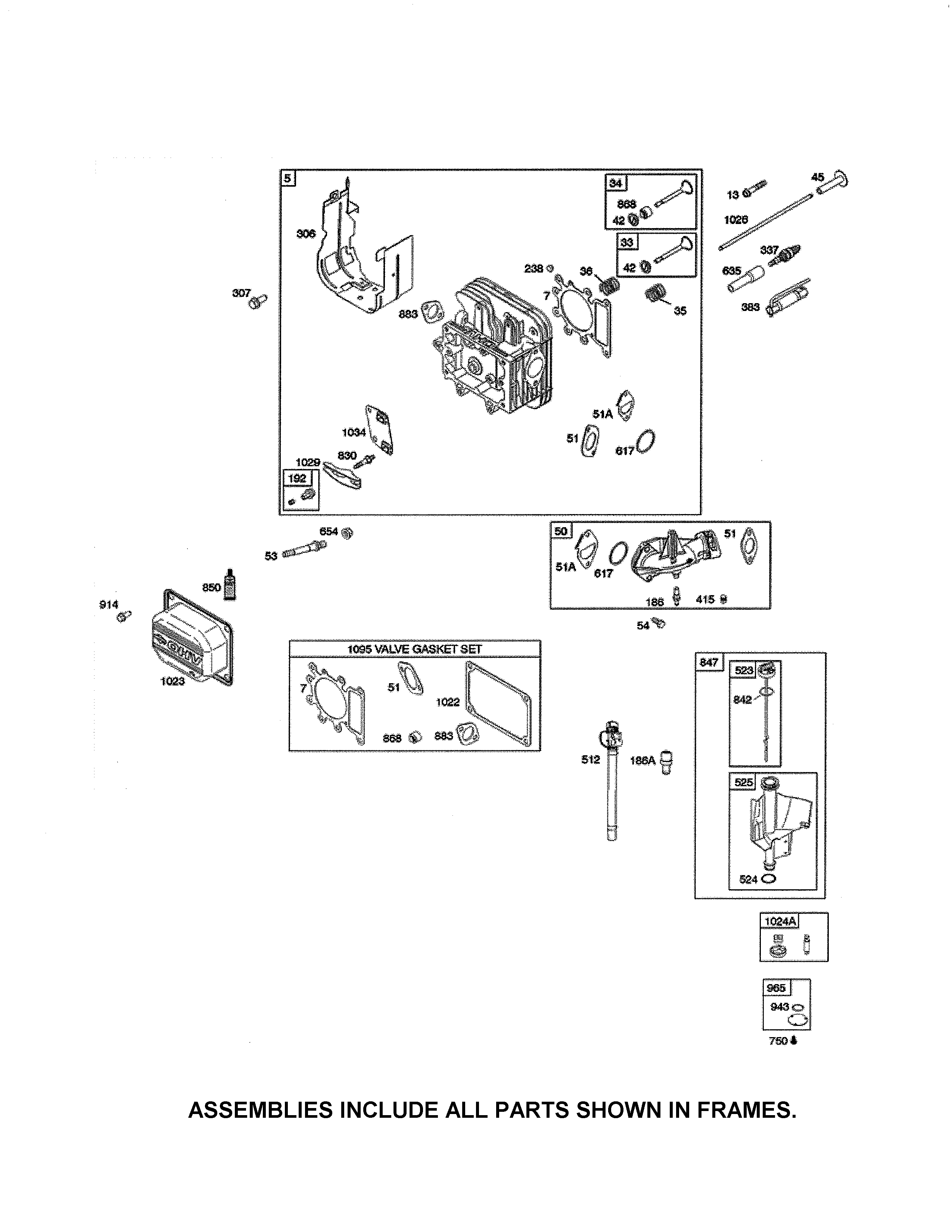 Head-cylinder/gasket set