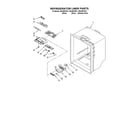 Kenmore 59669973011 refrigerator liner diagram