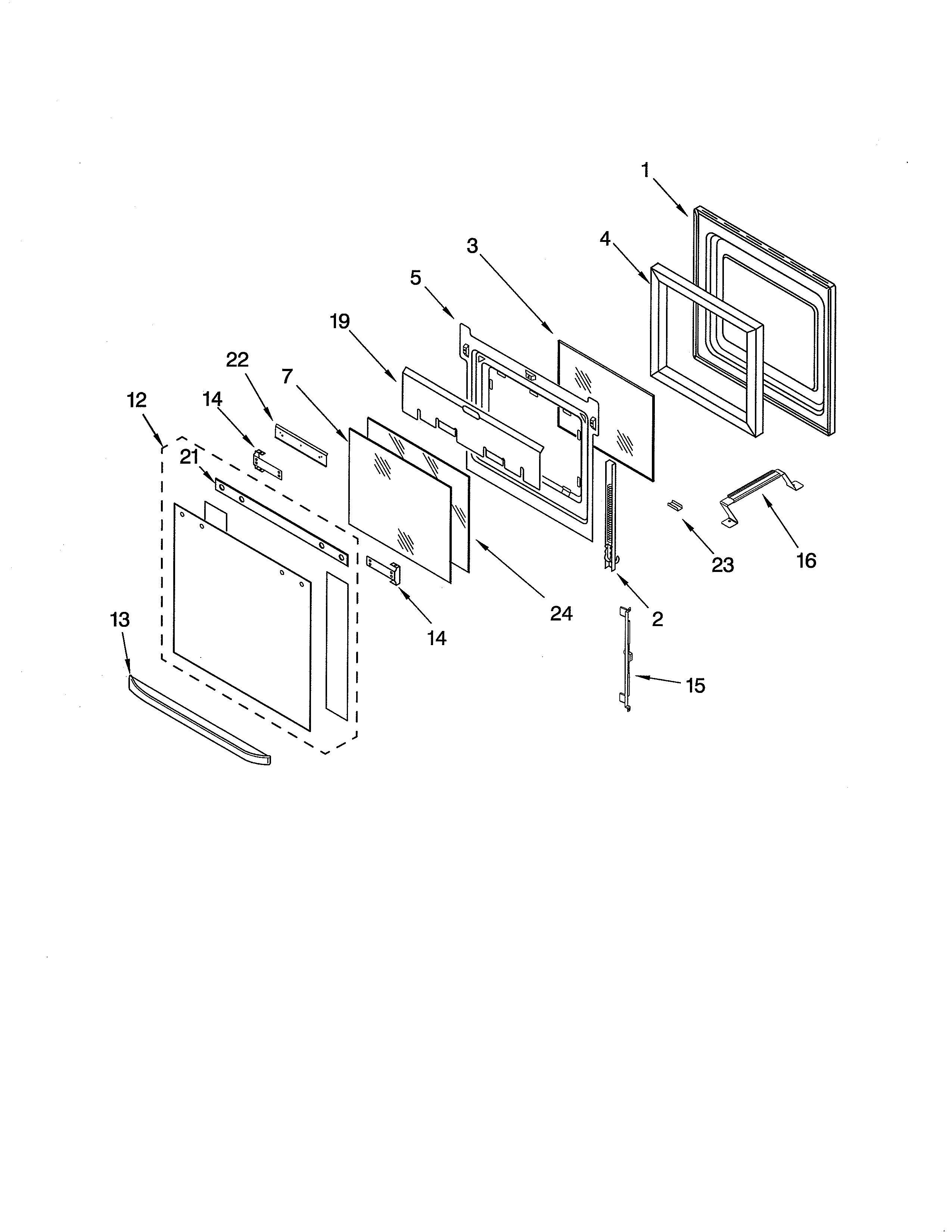 Oven door
