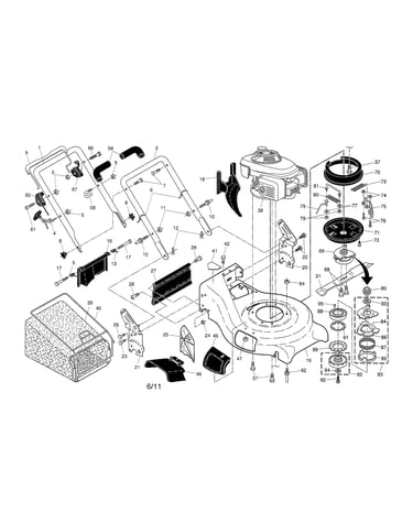 Engine/housing/handle