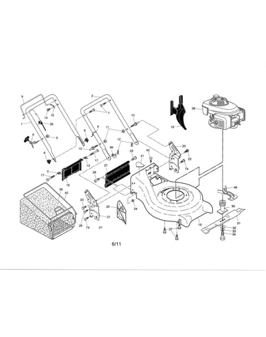 Engine/housing/handle