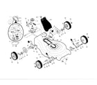 Yard Pro 96148001900 drive control/gear case/wheels diagram