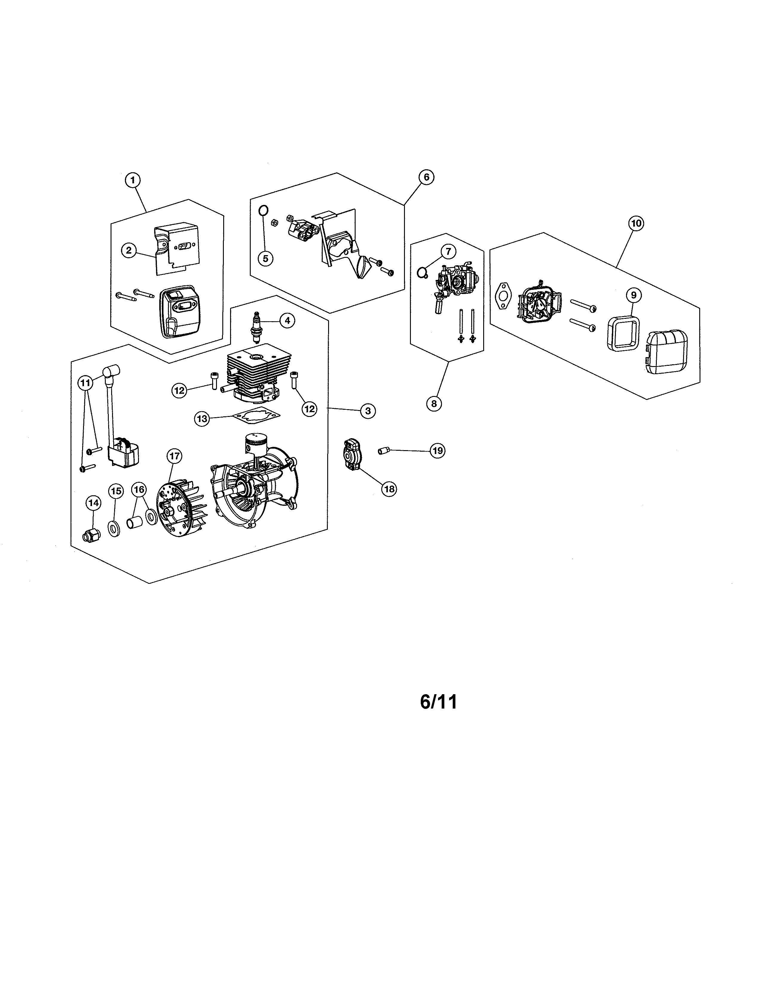 Short block/air cleaner
