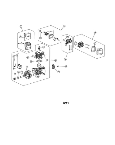 Short block/air cleaner