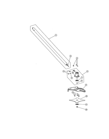 Gear box/lower drive shaft/blade