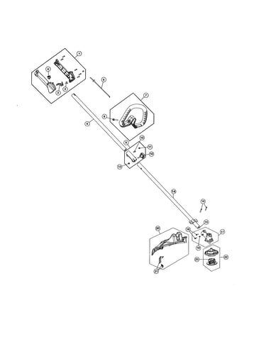 Handle/shield/drive shaft