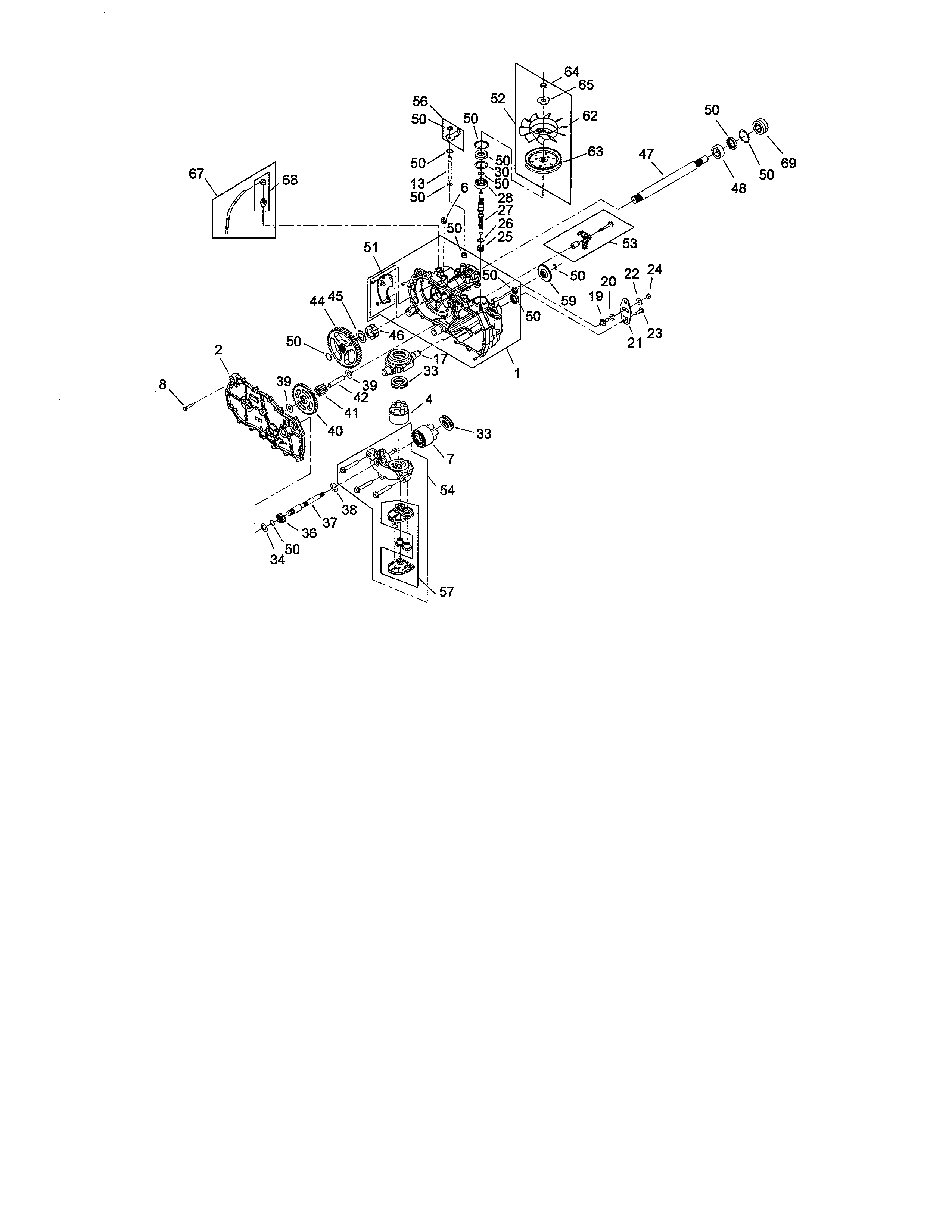Lh hydro assembly