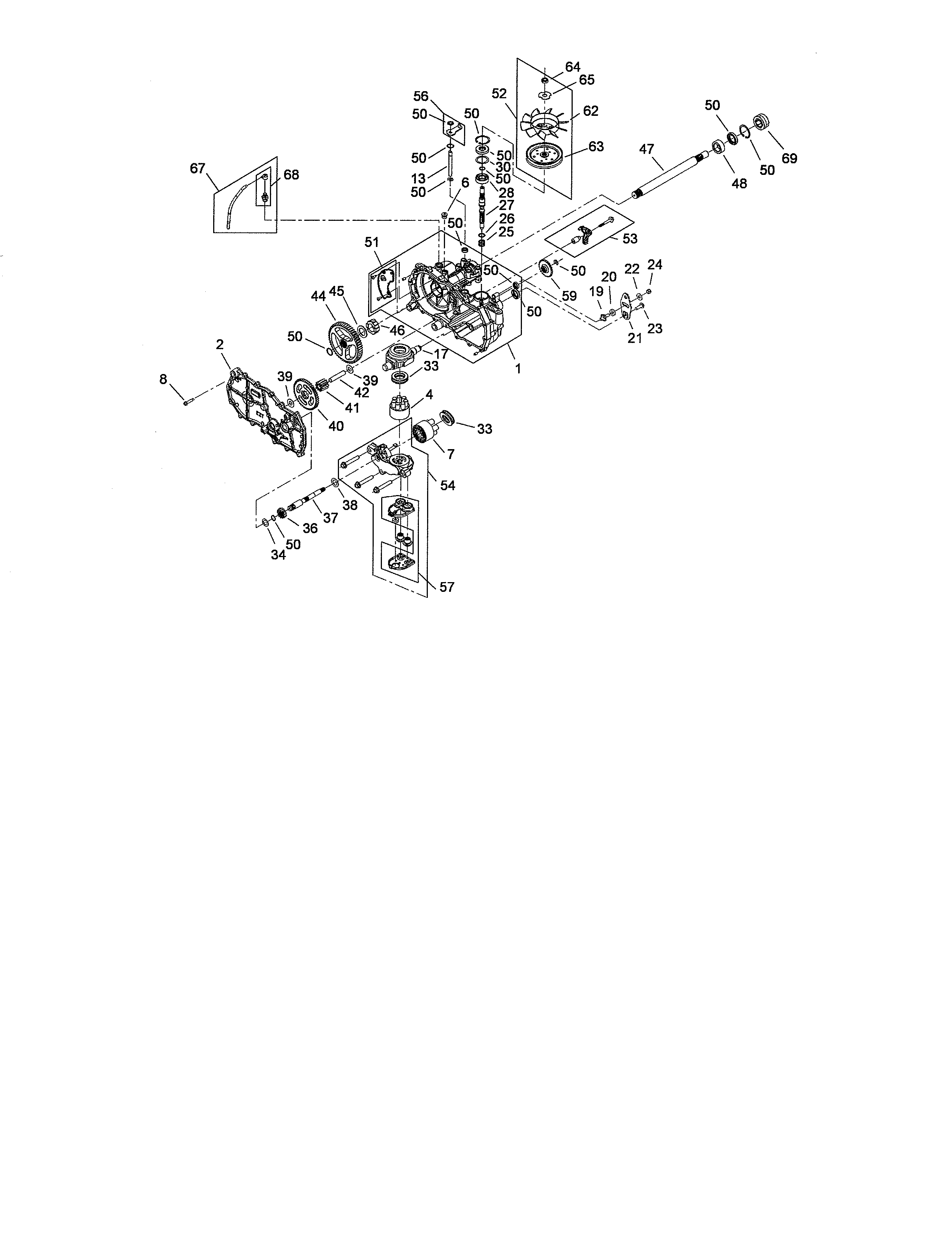 Lh hydro assembly