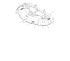 Toro 74373 (290004013 AND UP) 50" deck assembly 117-1291 diagram