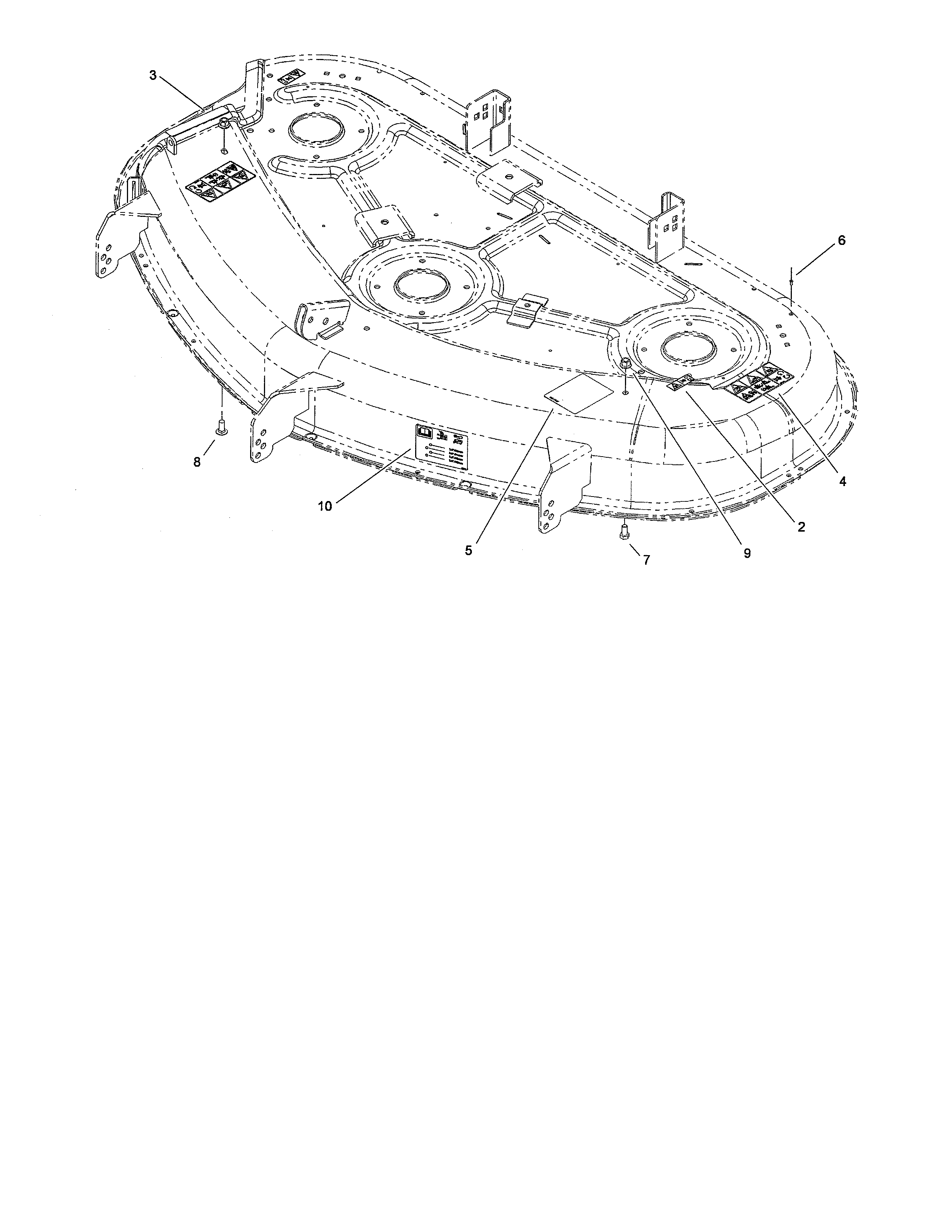 50" deck assembly 117-1291