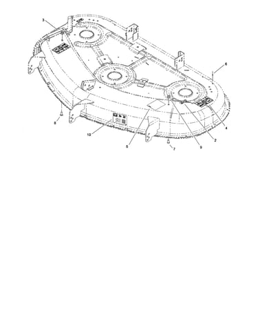 50" deck assembly 117-1291
