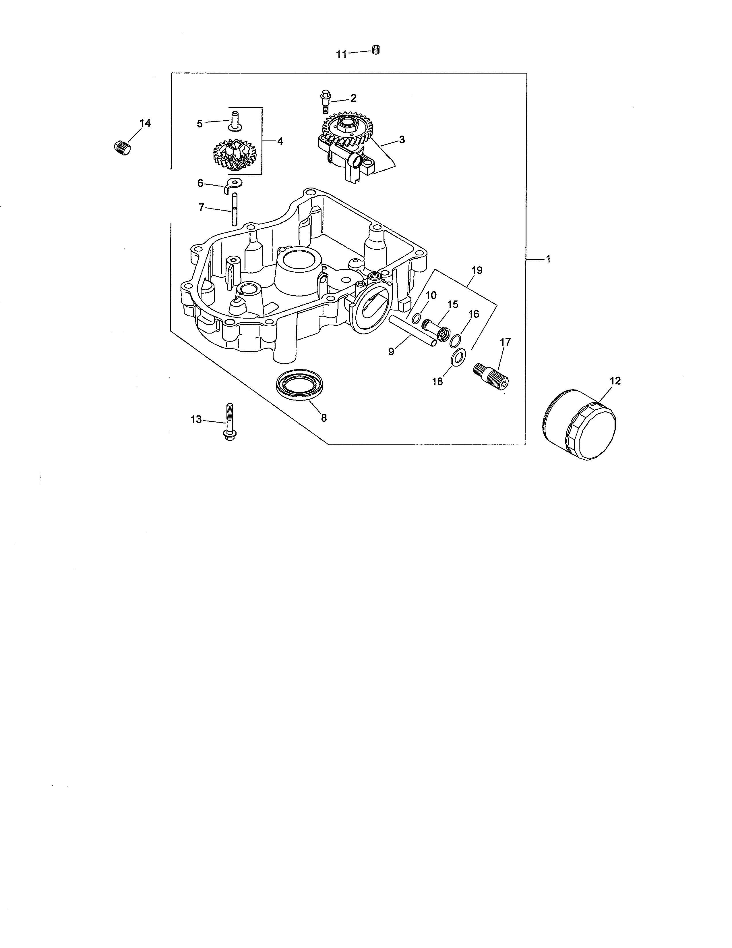 Oil pan & lubrication assembly