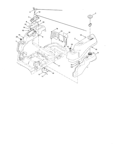 Body styling/fuel tank