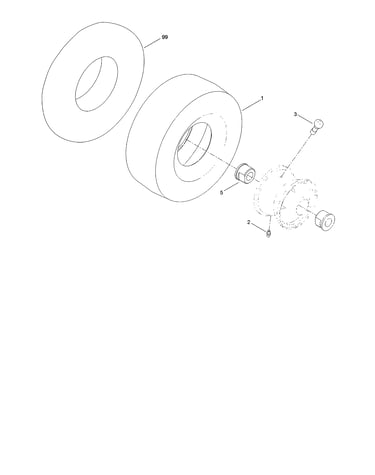 Caster wheel no. 120-5515