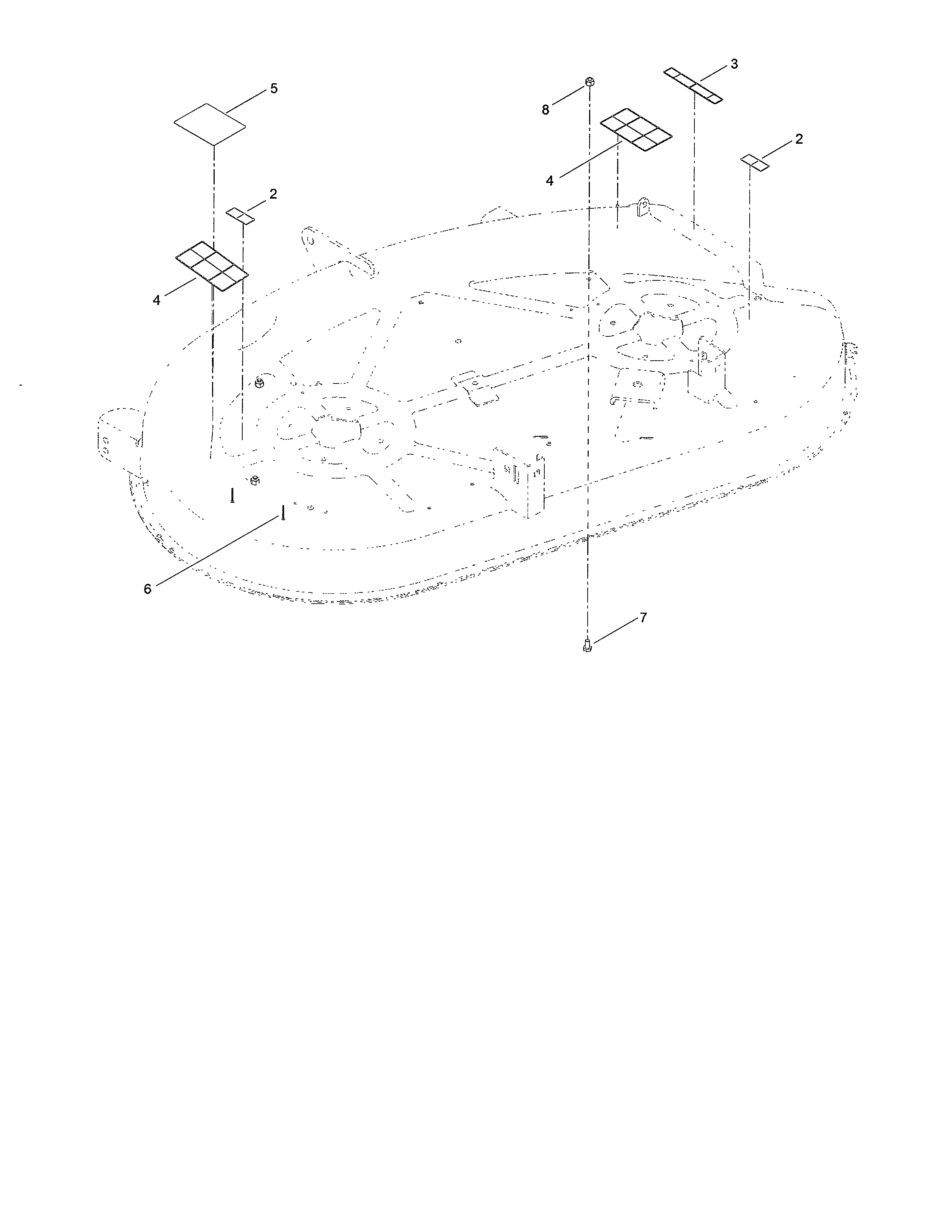 42" deck assembly no. 119-8840