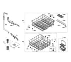 Bosch SHX4AP05UC/02 racks/spray arm diagram