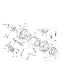 Tub/drum/motor